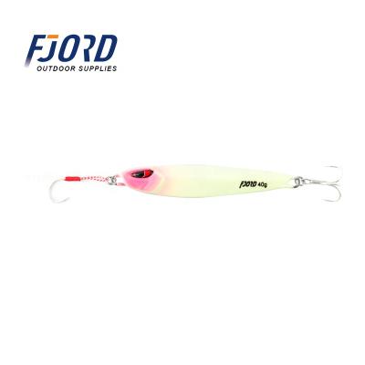 China Sinking Fishing Jig Custom FJORD 7/10/20/30/40/60g Logo Fishing Lure Slow Pitch Lures For Saltwater for sale