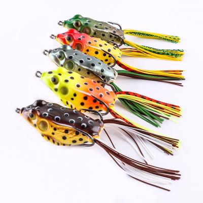 China Fishing Lures FJORD 2 Sizes 4cm/6g 5.5cm /13g Frog Lure Snakehead Fishing Jumping Frog Lure Handmade Frog Lure for sale