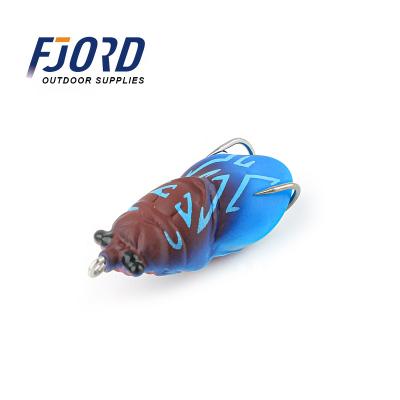 China New Arrival FJORD Lure Frog Lure 60mm Cavity Soft Plastic Artificial Body Rubber Frog Lure For Saltwater for sale