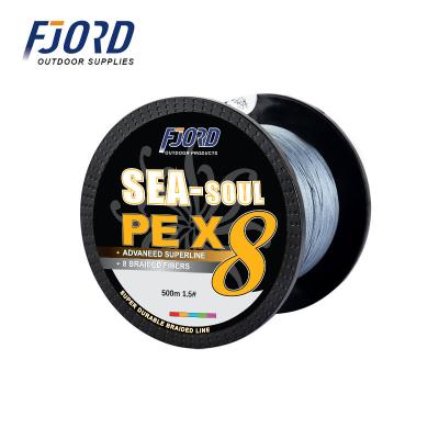 China Floating fishing line FJORD wholesale 500m fishing line x4 x8 x9 shape multifilament fishing line China for sale