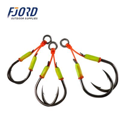 China Fishing FJORD Double Hook Double Hook Fishing 12# 14# 16# Strong High Carbon Steel Hook Fishing Hooks for sale