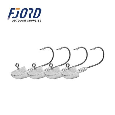 China FJORD Hot Selling Fishhook Hooks High Carbon Steel 2G 3G 5G 7G 10G Lead Jig Hook Saltwater Jig Hooks for sale