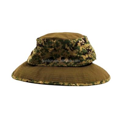 China FJORD CHINA JOINT Factory Produced Custom Logo Fishing Hat Army Bucket Hats For Outdoor for sale