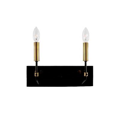 China Modern Black Lights And Lighting Hotel Home Guest Room Wall Lights Vintage Indoor Decorative E12 Sconce for sale