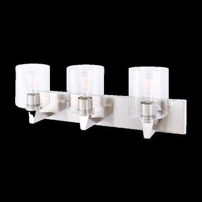 China Modern Modern Chrome Home Lighting Fixtures Wall Lamp For Hotel Bedroom Glass Wall Light E26 Indoor for sale