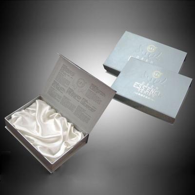 China Bio-degradable Hardcover flip box upscale gift box custom gift  cosmetics color box small batch custom printing logo for sale