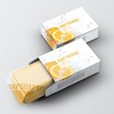 China Bio-degradable OEM Custom Art Paper Soybean oil Ink Eco Friendly Soap Bar Packaging Box for sale