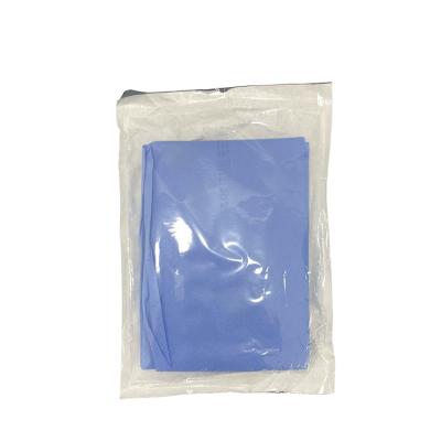 China Comfortable Fit Blue Color Disposable Surgical Gowns For Operating Room With Knitted Cuff for sale