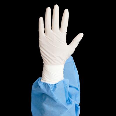 China Medical Long Hospital Cuff Disposable Latex Gloves for sale