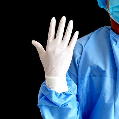 China Hospital Manufacturer Of Medical Latex Disposable Gloves for sale