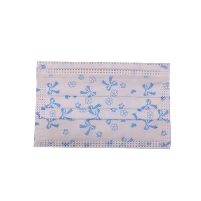 China 50Pcs White Blue Disposable Kids Pink Face Mask Hello Kitty Wholesale Antibacterial for sale