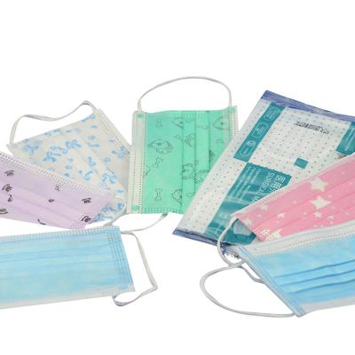 China Antibacterial Dustproof Nonwoven Medical Children 3 Ply Disposable Face Mask for sale