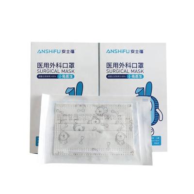 China Anti Bacterial Anti Dust 3 Ply Kids Disposable Medical Face Masks for sale