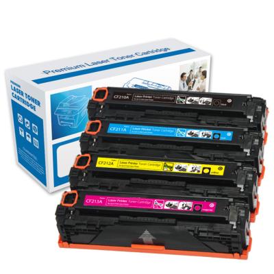 China Re-manufactured GS CF210 CF211 CF212 CF213 Toner Cartridges Compatible For HP CM1415 1525 Printers for sale