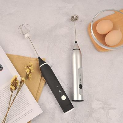 China Portable Electric Mini Milk Frother Operation Egg Beater Coffee Milk Drink Mixer Cordless Electric Hand Egg Mixer for sale