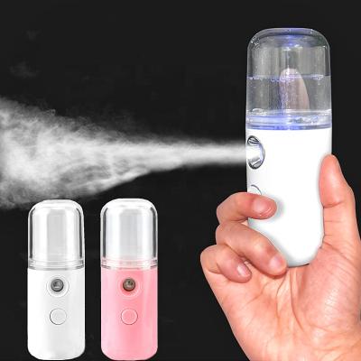 China Smell Comfortable Portable Rechargeable Cordless Personal Face Sprayer Small Nano 30ml Mist Maker Fogger Cool Humidifier for sale