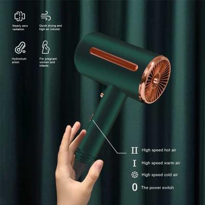 China Wall Mounted Hair Brush Cordless Professional Rechargeable Cordless Foldable Leafless Hair Dryer for sale