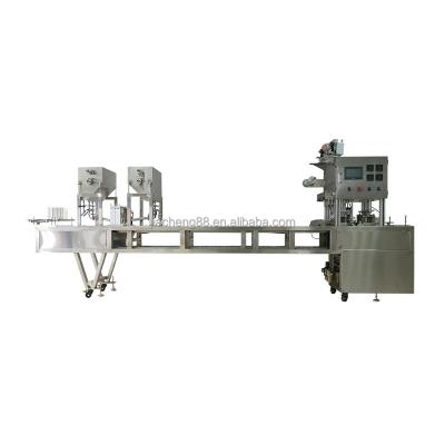 China Automatic Food Filling Machine Dairy Drink Yogurt/Milk/Ketchup Aluminum Foil Cup Filling and Sealing Machine for sale