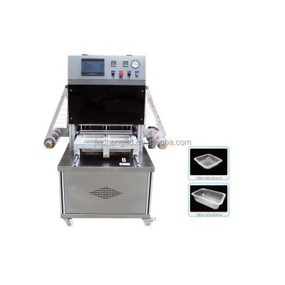 China Easy Manual Operated Food Seafood Meat Food Packaging Vacuum Skin Packaging Machine CARD Sealing Machine for sale