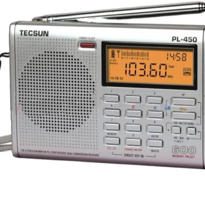 China Tecsun PL-450 PORTABLE World Band Dual PLL Conversion Radio Receiver FM/MW/LW/SW for sale