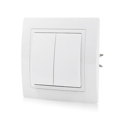 China Wholesale Price 2 Band 16A Versatile European Standard Wall Socket And Switch for sale