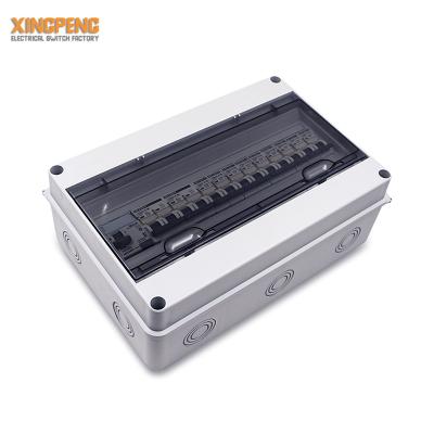 China Safety durable waterproof 8 way 15 way 12 way mcb outdoor distribution PC ip65 HV model pvc electrical box with good price for sale