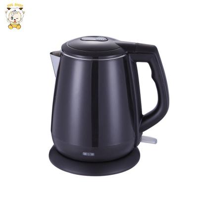 China Seamless Coating CB CE Heating Black Colored Seamless Electric Water Kettle Stainless Steel Design Home Kitchen Appliance for sale