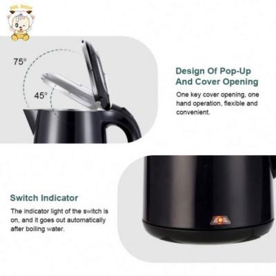 China New Temperature Control Design Of Latest Light Stainless Steel Automatic Electric Kettle Power-off Hot Kettle Body for sale