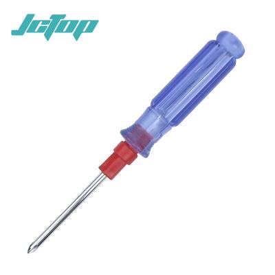 China Multifunctional Repair Repair Tool 2 in 1 Steel Plastic Handle Flat Head Slotted Phillips Screwdriver for sale