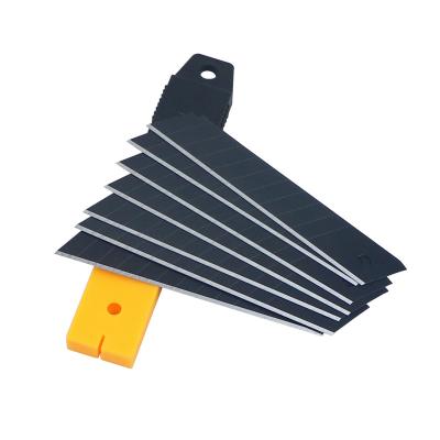 China High Quality Feature 18mm Carbon Steel Cutter Blades For Wallpaper Utility Knife Blade for sale