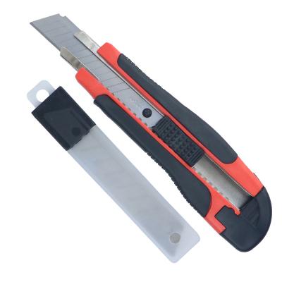 China Feature Best Selling Promotional Plastic Handle 9mm Knife Stainless Steel Cutter Utility Knife for sale