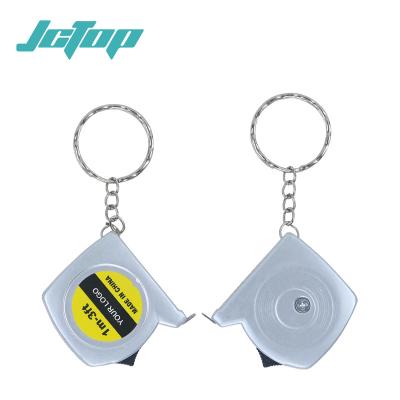 China Eco-friendly 1m Promotion Gifts Retractable Key Chain Tape Measure Mini Tape Measure for sale