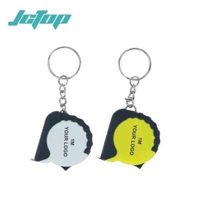 China 1m eco-friendly cheap custom mini tape measure key chain logo gift for sale