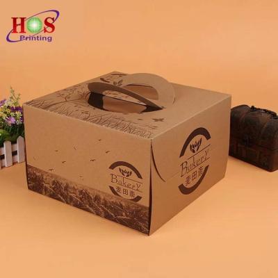 China Recyclable Folded Cardboard Cute Cake Box, Wedding Window Cardboard Cupcake Paper Box Design, Muffin Serum Packaging Box for sale