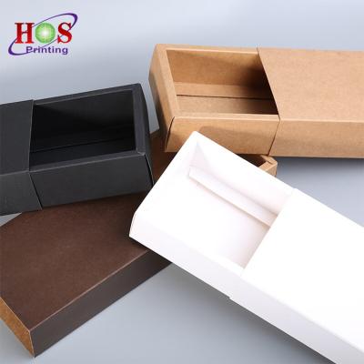 China High Quality Recyclable Recycle Custom Printing All Color Black Shipping Jewelry Drawer Packaging Kraft Paper Gift Box With Logo for sale