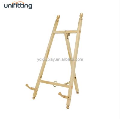 China Solid Painting MINI Display Table Top Easel Brass Easel FS04-200-PM for sale