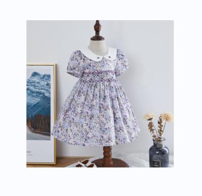 China 2022 Anti-wrinkle good quality designer floral dress for kids,kids floral dress,hot sale girls party casual skirt for sale