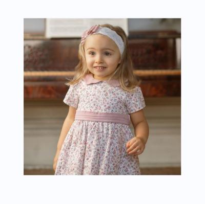 China 2020 Anti-wrinkle good quality designer floral embroidered dress kids, floral dress kids, child cotton floral girls dresses summer for sale