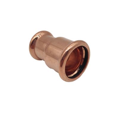 China Refrigeration Tube Copper Press Reducer Fit Mating Elbow To Plumb Pipe Fittings HVAC M-Profile WRAS Factory Wholesale Press Fittings for sale