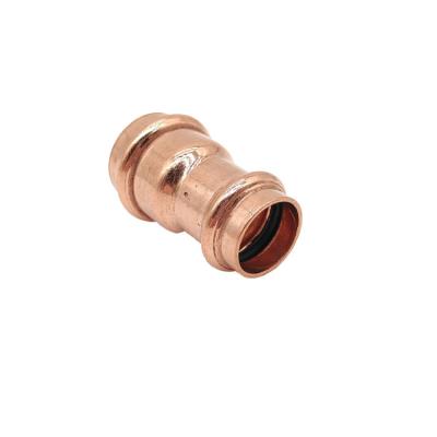 China Refrigeration Tube Copper Press Reducer Fit Mating Elbow To Plumb Pipe Fittings HVAC V-Profile WRAS Factory Wholesale Press Fittings for sale