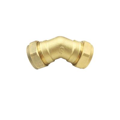 China Brass Fitting Compression Fit Elbow 90 Degree Pipe Fitting Tube Fitting for sale