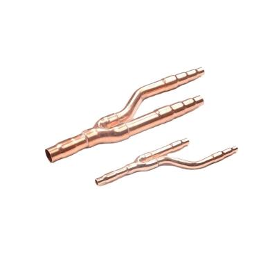 China Air conditioner parts copper refnet branch piping kit refnet joins air conditioning branch pipe for sale