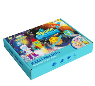 China Plaster graffiti colorful space education plaster diy painting toy set for kids for sale