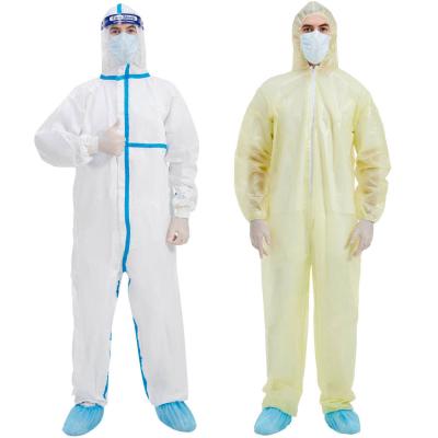 중국 Waterproof Medical Protective Coverall Disposable Clothing PE 70GSM 판매용