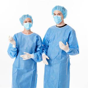 China Disposable Plastic AAMI Level 3 CPE Surgical Gown Te koop