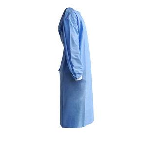 Cina Disposable Gown Waterproof PE Surgical Gowns 35-40gsm Smms Disposable Sms Patient Gown in vendita