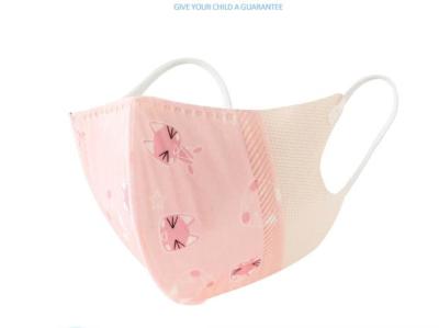 China 3 Ply Face Childrens Disposable Mask Full Face Cover 3D Face Floral Printed for sale