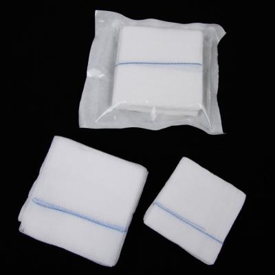 China Baumwolle steriler saugfähiger Gauze Swab Pack 10cmx10cm 7.5x7.5cm 4x4 5x5 1x1 3x3 zu verkaufen