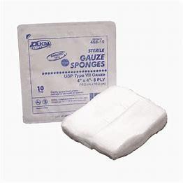 China 4 door 4 3x3 3x4 Steriel Geweven Gauze Sponge Foam Bandage Non Te koop