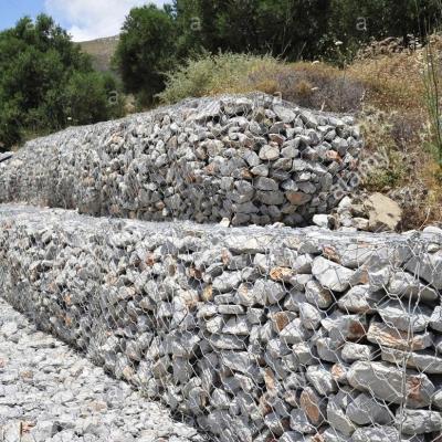 Китай Galvanized Steel Gabion Box Welded Stone Cage For Retaining Wall Landscape продается